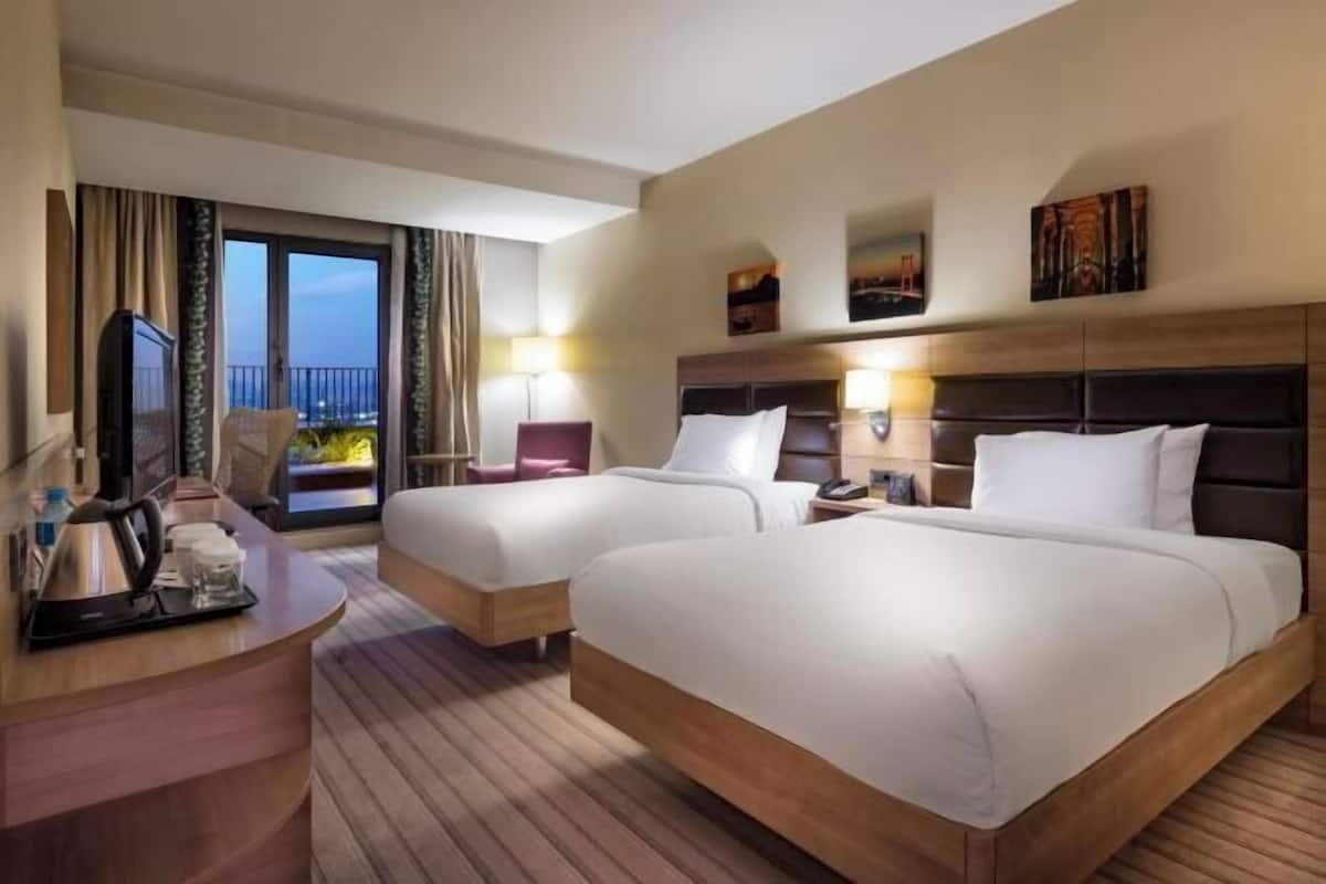 2 slaapkamers, luxe beddengoed, een minibar, een kluis op de kamer