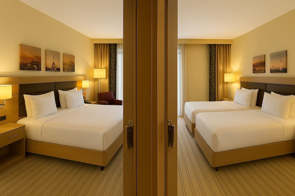 2 bedrooms, premium bedding, minibar, in-room safe