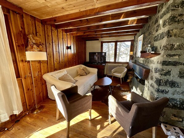 TV, peis, DVD-spiller og filmbibliotek