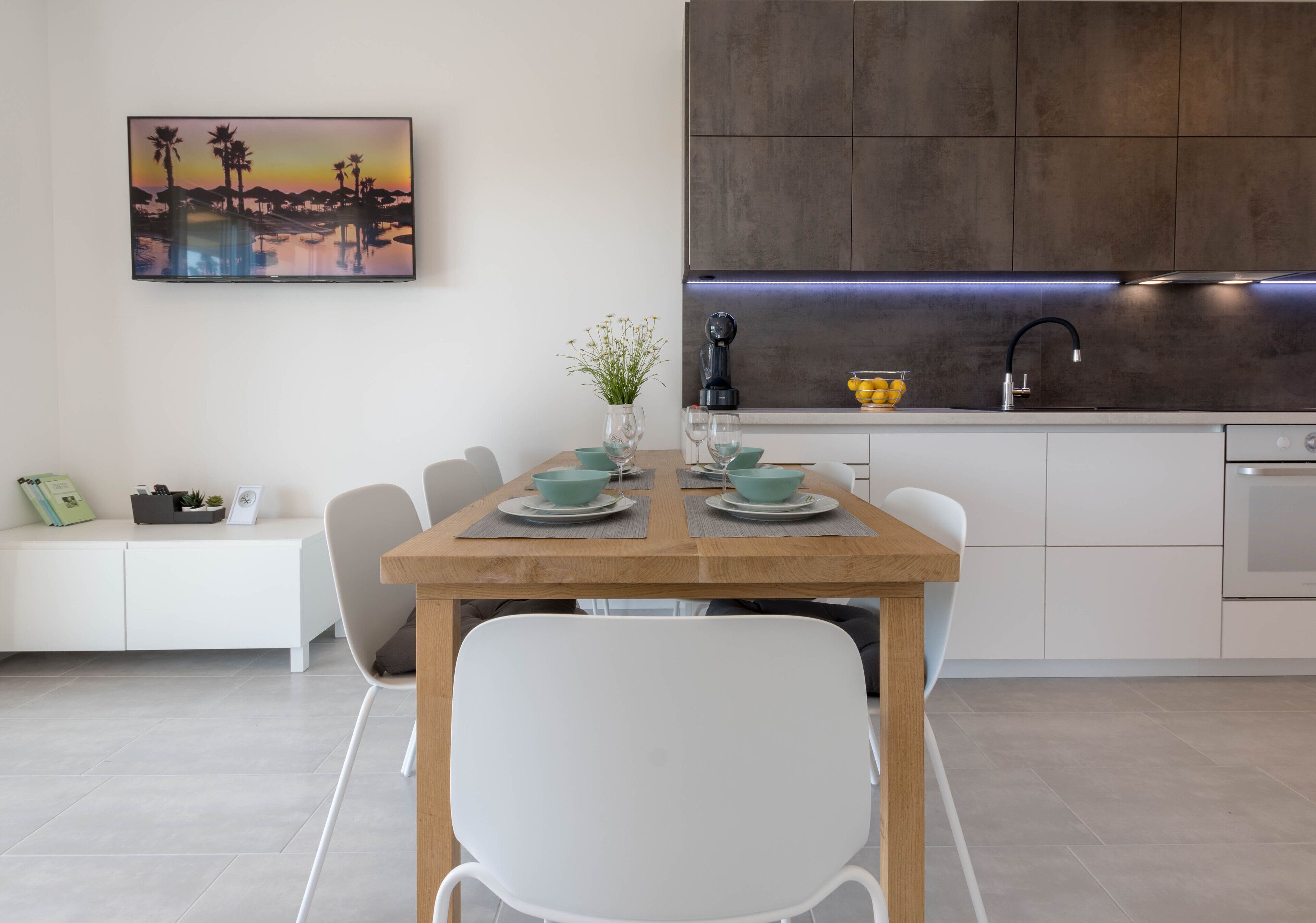 Deluxe Apartment 1 | Privékeuken | Eettafels