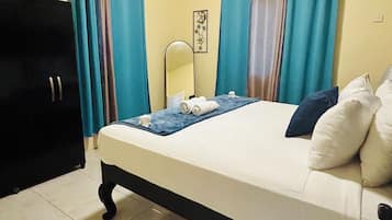 2 間睡房、熨斗/熨衫板、免費 Wi-Fi、床單