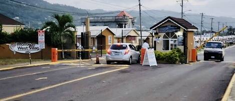 Parkering på området