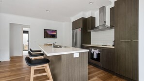 Fridge, dishwasher, toaster