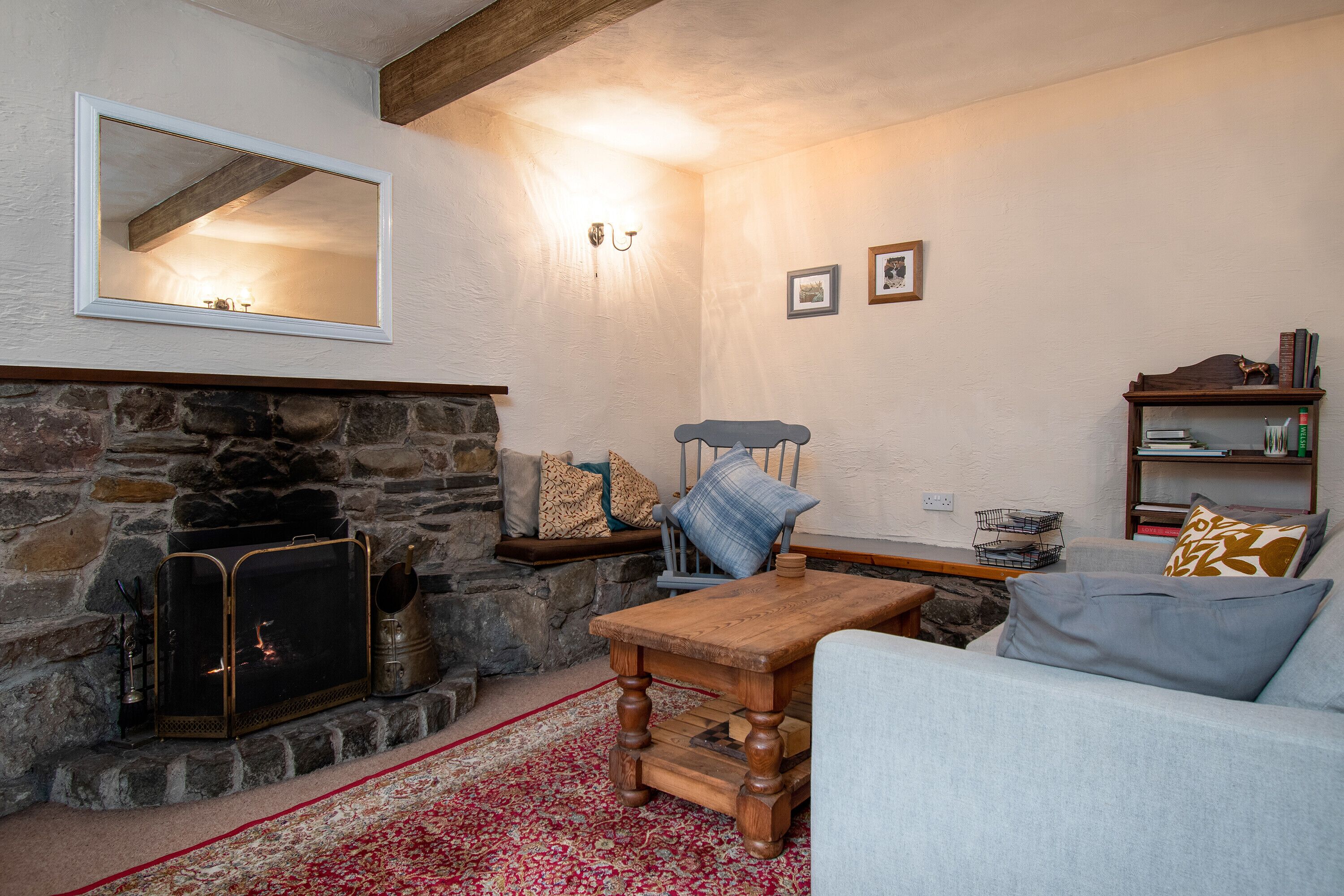 TV, fireplace, DVD player