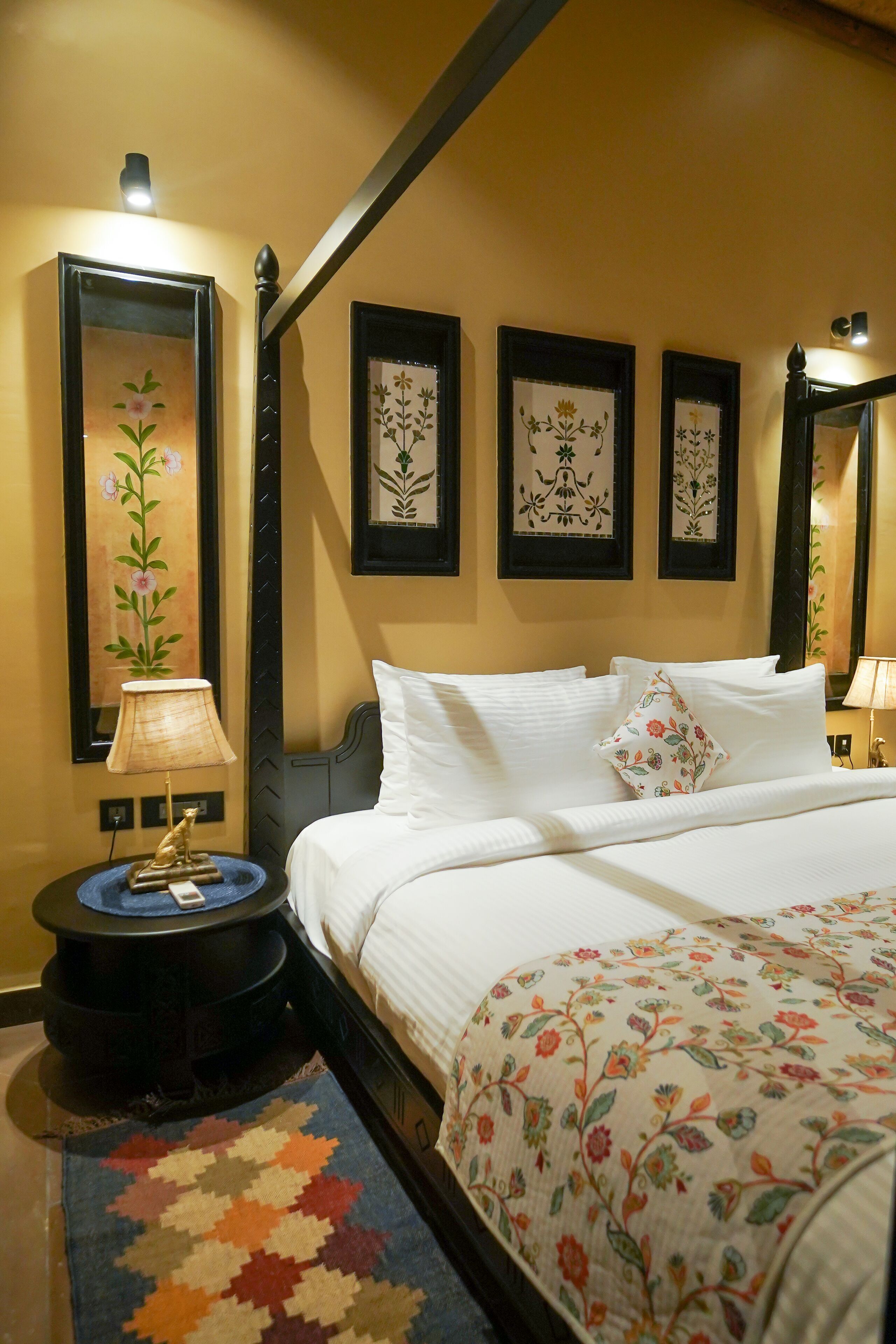 Premium bedding, minibar, desk, laptop workspace