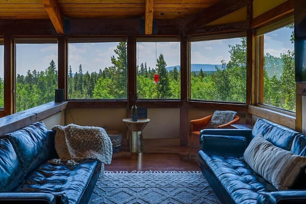 TV, fireplace, books, offices