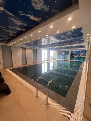 Indoor pool, a heated pool