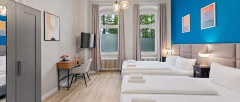 2 chambres, fer et planche Ă repasser, Wi-Fi, literie fournie