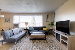 TV connectée, cheminée