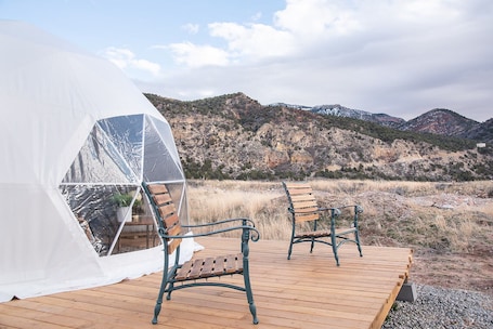 Terrace/patio. Little Village Retreat Dome 2