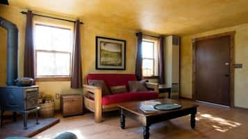 Smart TV, DVD player, books, video library
