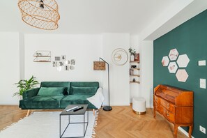 Appartement, balcon (4) | 1 chambre, literie de qualité, décor unique, ameublement unique