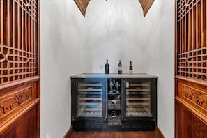 Discover what is waiting for you in the main floor wine room - Exceptional Waterfront Home in Sarasota!! (Sarasota)