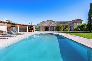 A heated pool