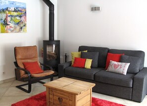 Smart-tv en een open haard