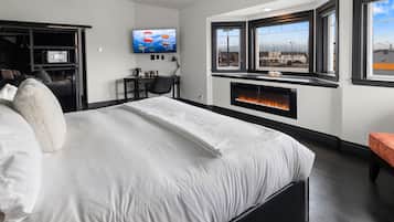 Chambre Deluxe (Pet friendly by request) | Literie de qualité supérieure, couette en duvet d'oie