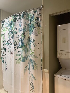 Hair dryer, towels