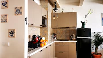 Appartement Ville | Cuisine privée | Grand réfrigérateur, micro-ondes, plaque de cuisson, lave-vaisselle