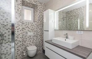 Douche, séchoir à cheveux