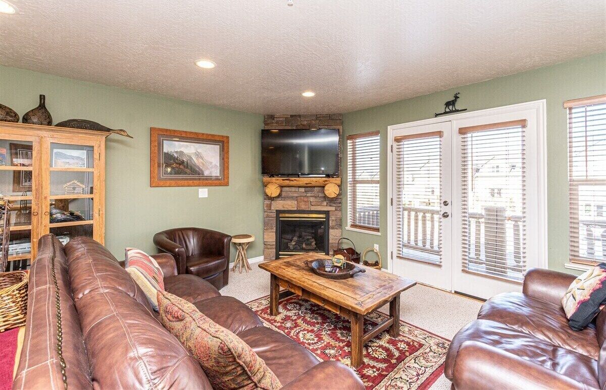 TV, fireplace, DVD player, books