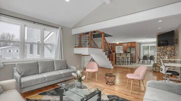 TV connectée, cheminée