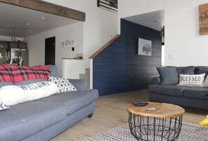 TV connectée, cheminée, jeux vidéo, espaces bureaux