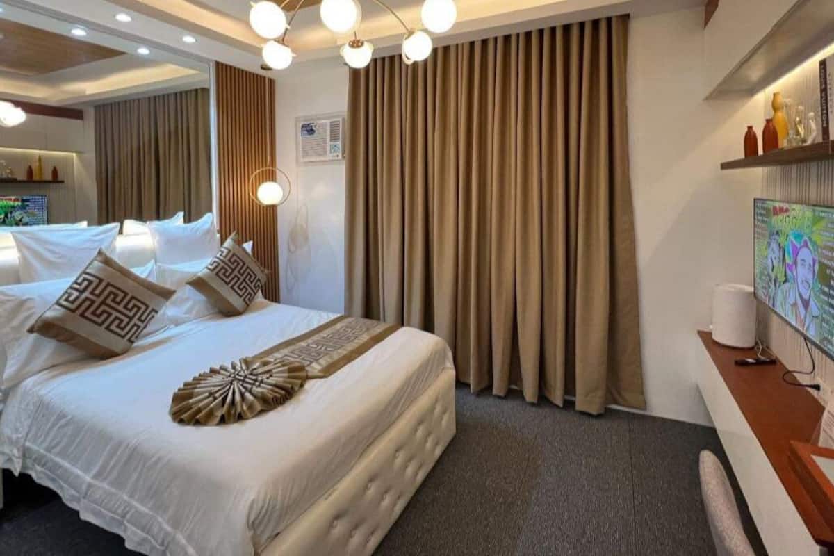 Monolocale Deluxe, 2 letti queen | 1 camera, biancheria da letto di alta qualità, copriletto in piuma