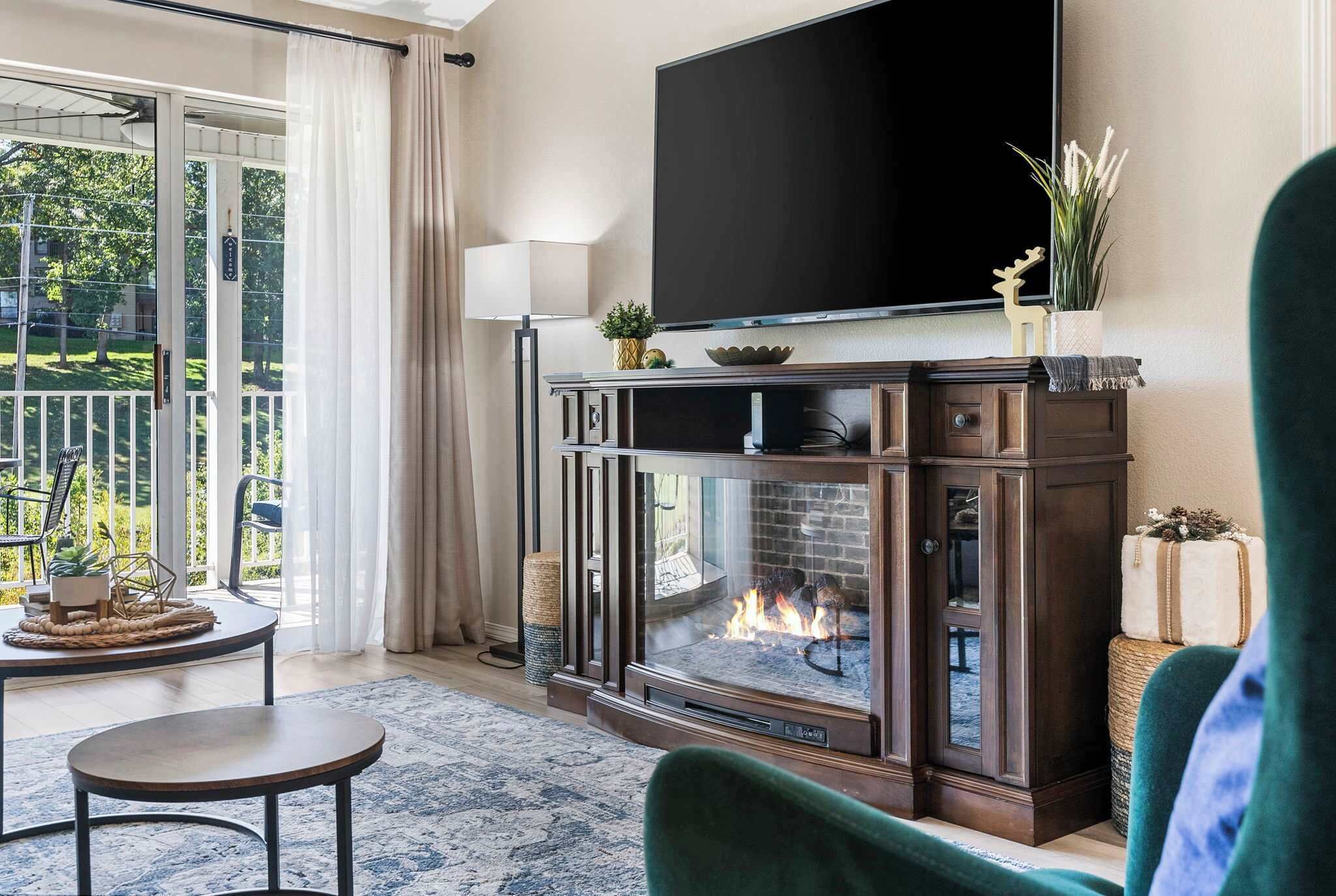 Condo, 1 King Bed with Sofa bed, Patio, Golf View (Vansen's Golfshores) | Living area | 65-inch flat-screen TV with digital channels