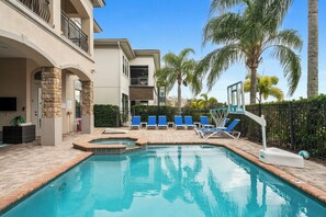 A heated pool - Theater Room | Games Room |  Kids Themed Bedrooms | Private Pool with Golf Course Views (Kissimmee)