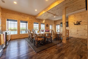 Cabin 21B, Non-Smoking, Pet Friendly | Living area | 65-inch Smart TV with digital channels, TV, streaming services