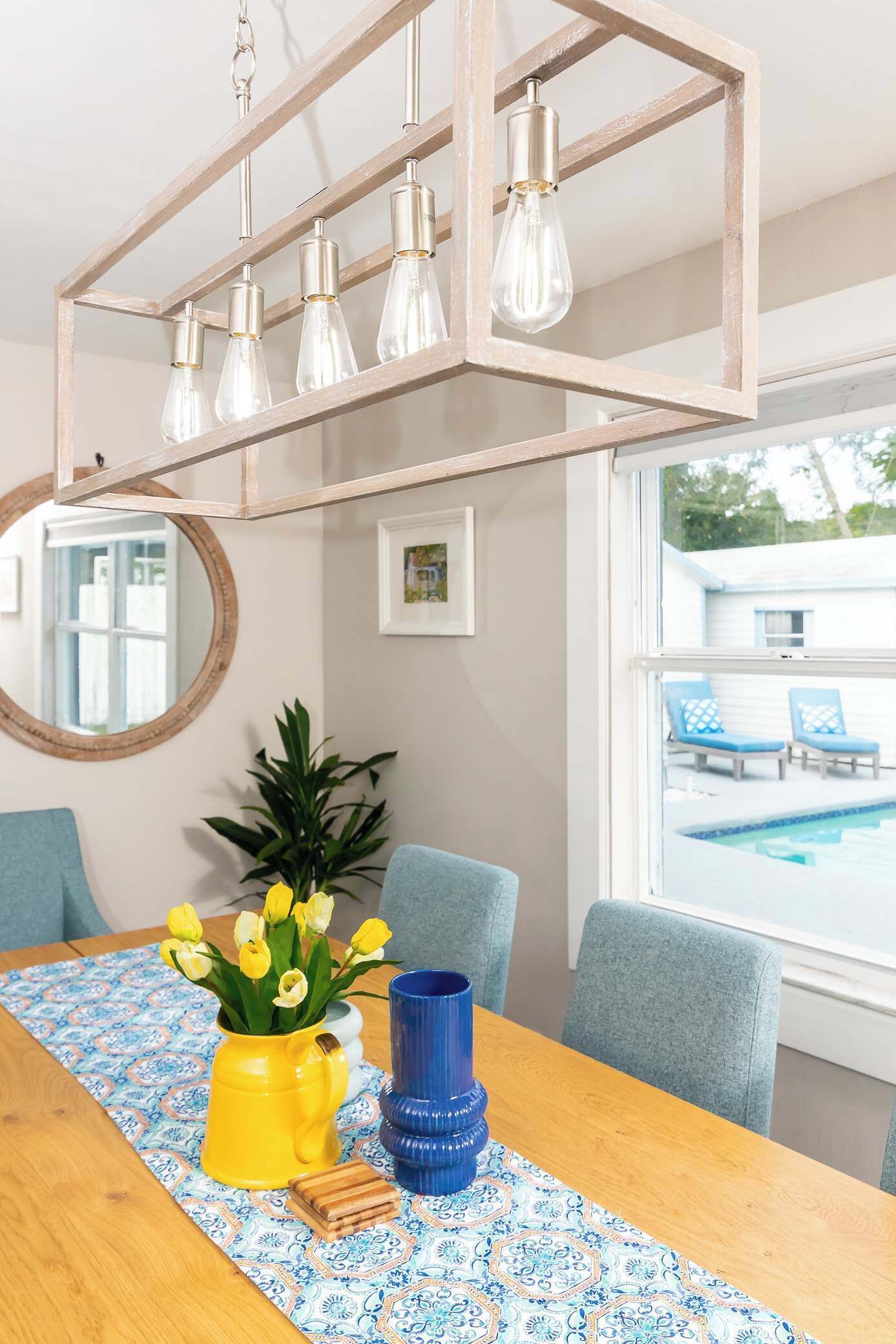 Ferienhaus, Mehrere Betten, Poolzugang, Gartenblick (Sun Bay Getaway) | Speisen