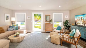 House, Multiple Beds, Pool Access, Garden View (Sun Bay Getaway) | Living area | 42-inch flat-screen TV with digital channels - Sun Bay Getaway Backyard Pool w/ Winter Rates! (Tampa)