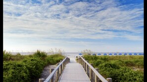 Beach nearby, sun-loungers