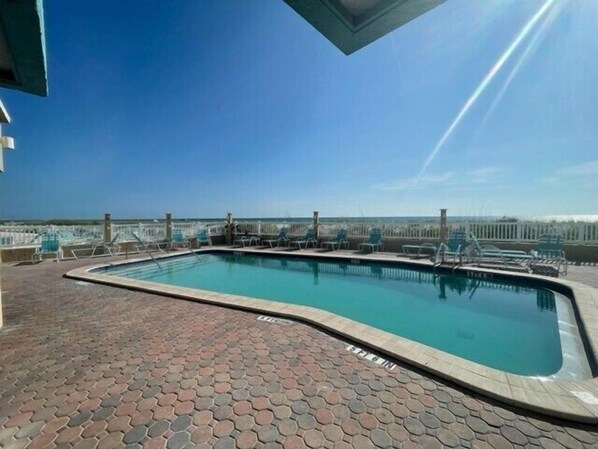 A heated pool