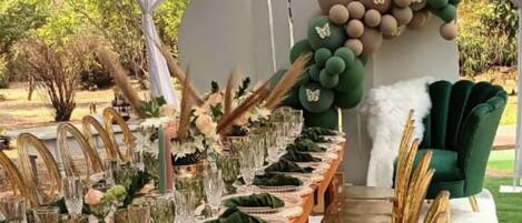 Espace banquet en plein air