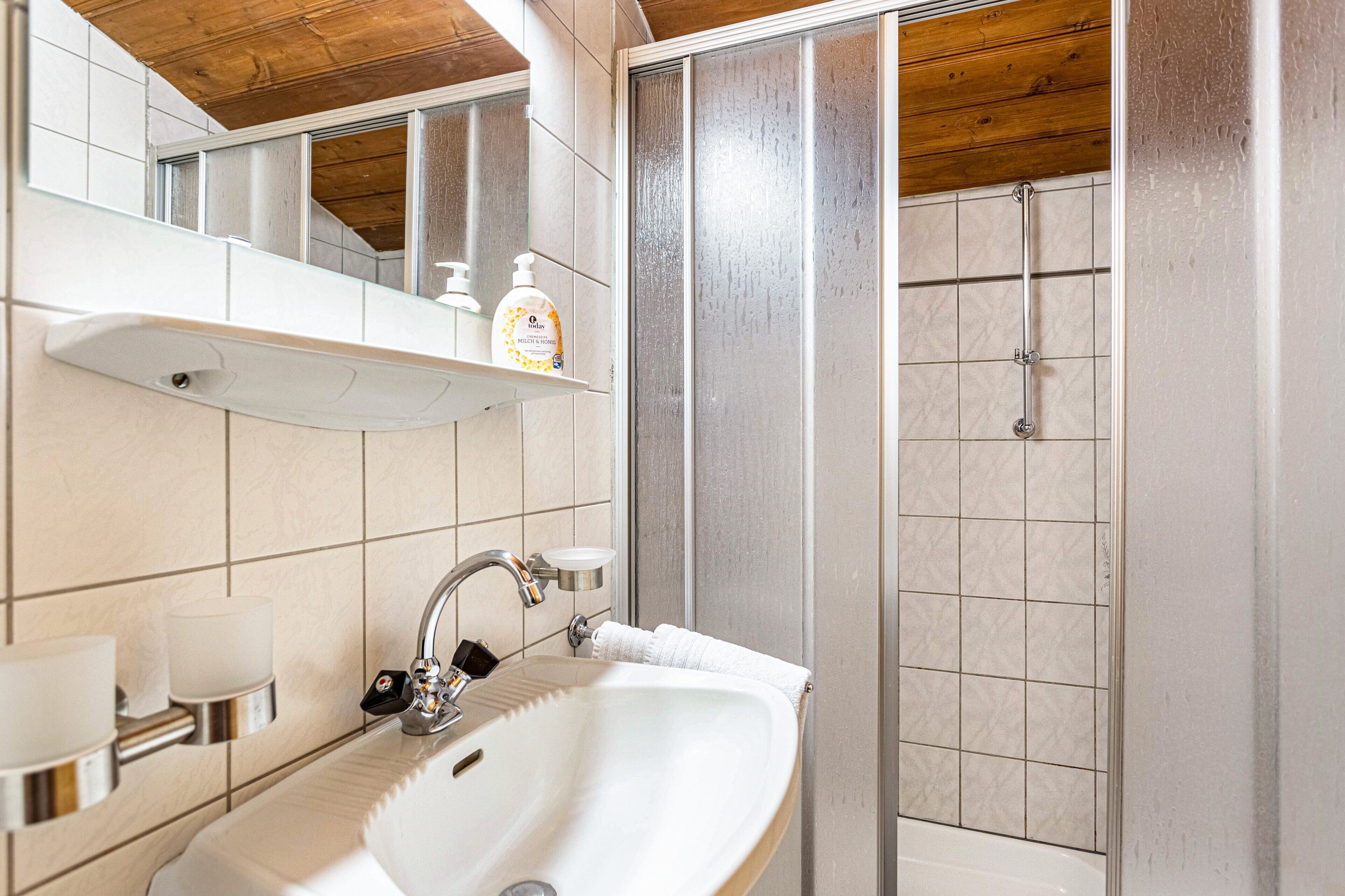 Shower, towels