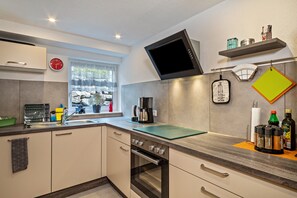 Frigorífico, horno, placa de cocina y lavavajillas