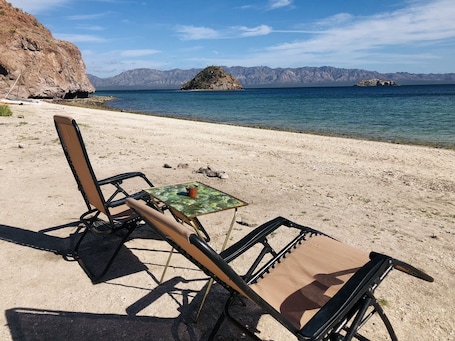 Beach. Glamping by the sea