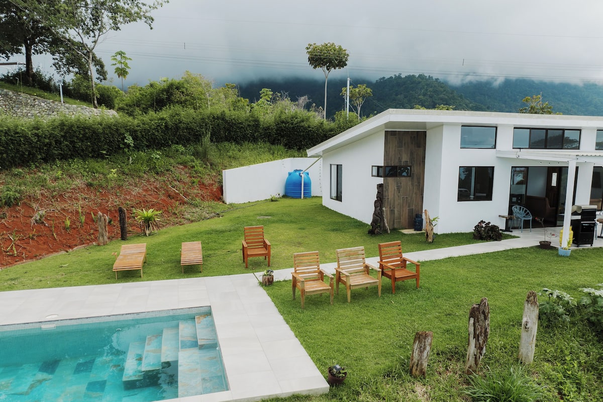 2bdr House in Uvita CARACARA | Panoramic Ocean Views | Terrasse/Patio