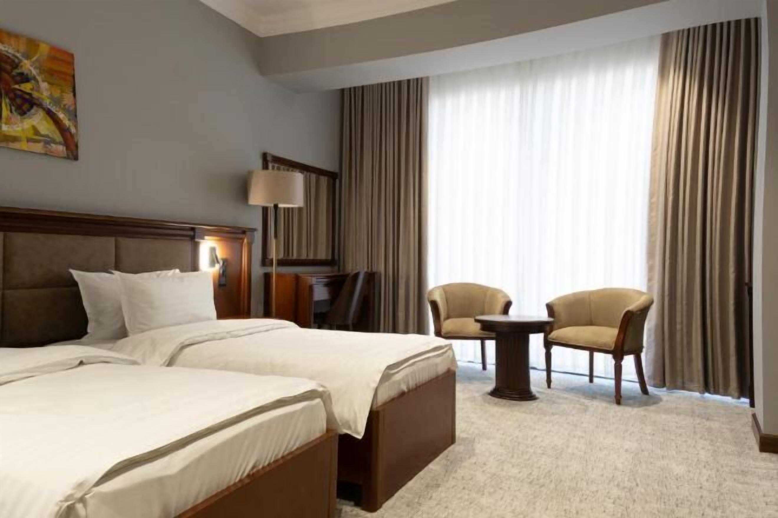 In-room safe, blackout drapes, soundproofing, free WiFi