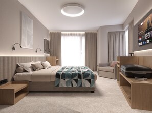 Superior-Studio | Wohnbereich | 32-Zoll-Flachbildfernseher mit Kabelempfang, Fernseher