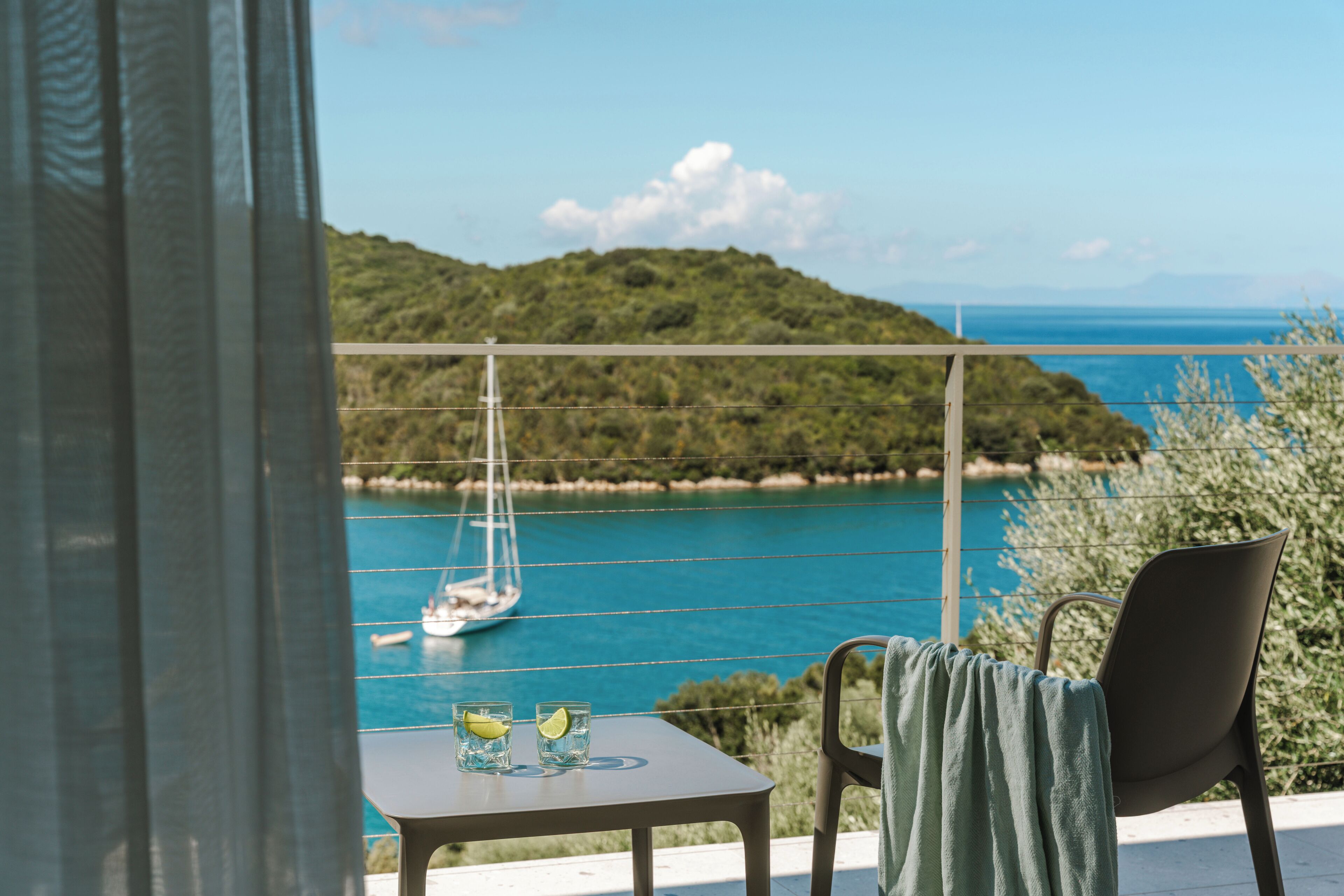 Camera Deluxe, vista mare | Terrazza/patio