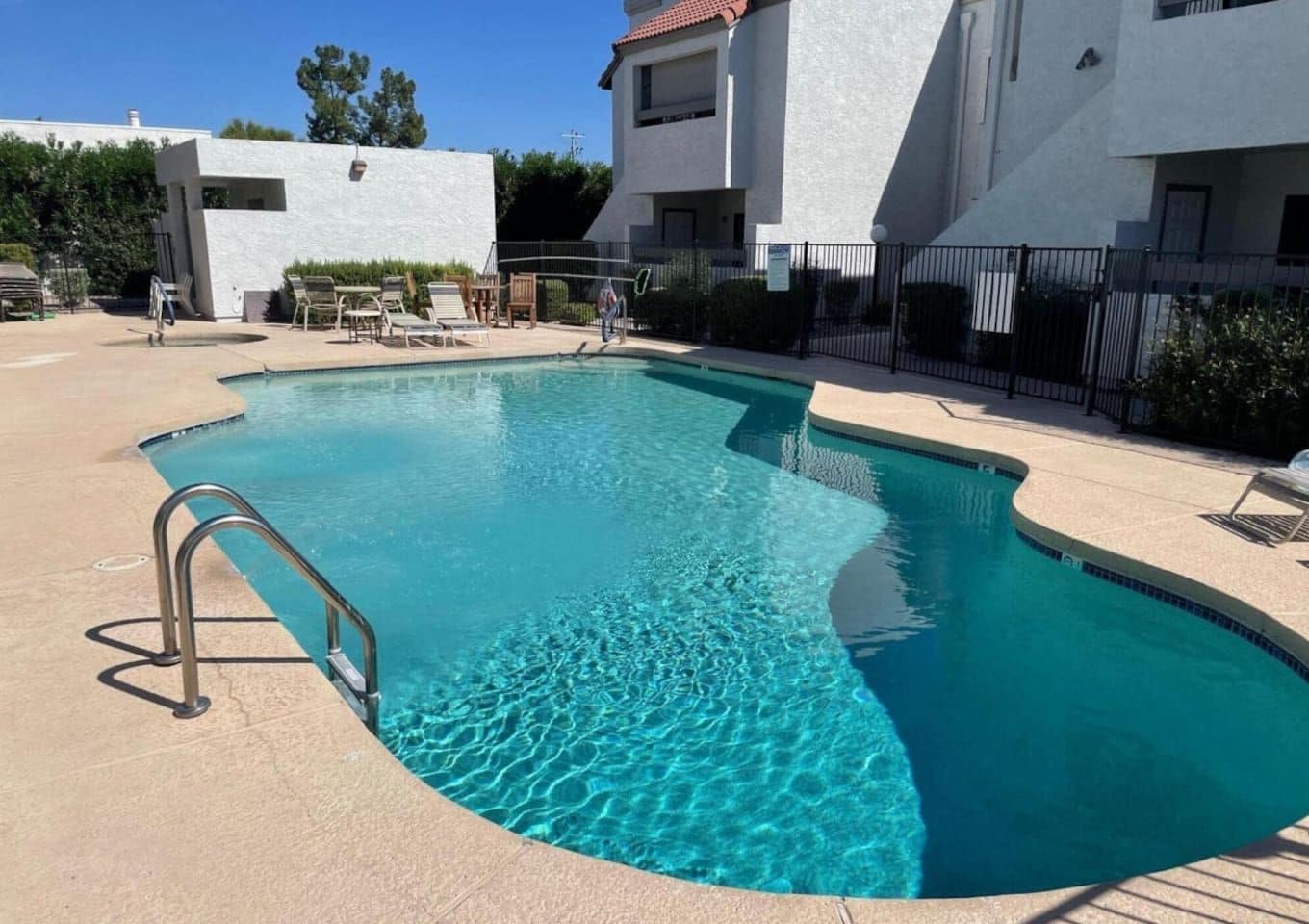 A heated pool