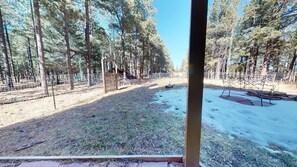 Property grounds - Fireplace | Pet Friendly | WiFi | Piney Wood Lodge (Angel Fire)