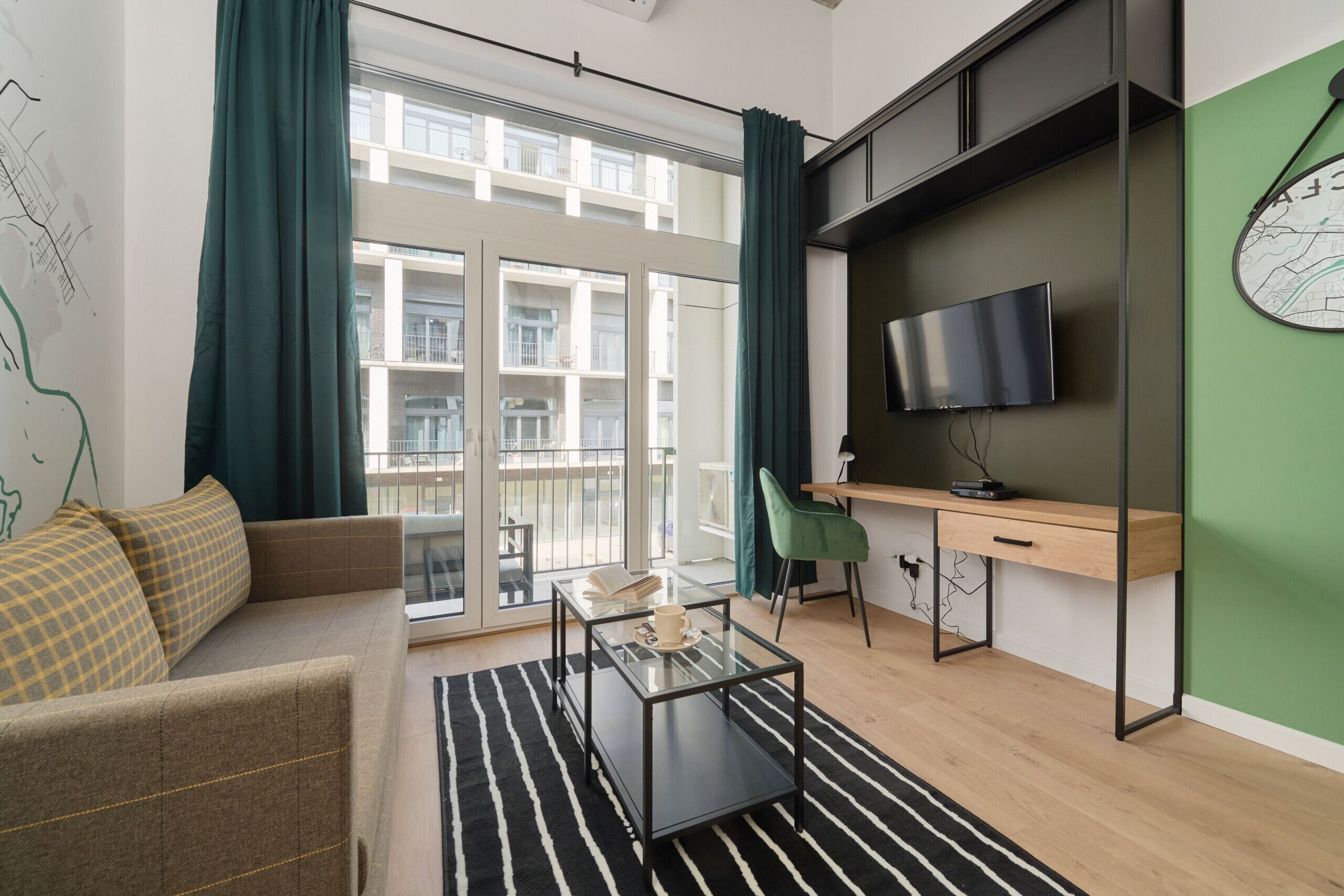 Studio, Balcony | Living room