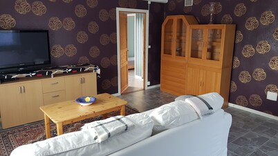 Vacation apartment directly on the Klarälven 50 m and 10 km from the Branäs ski area