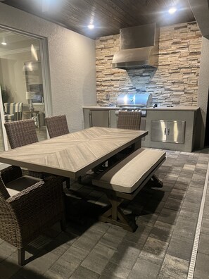 Outdoor dining - Resort Style Living at The National Ave Maria with Private Pool and Spa (Ave Maria)