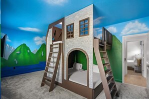 5 bedrooms, iron/ironing board, travel cot, WiFi