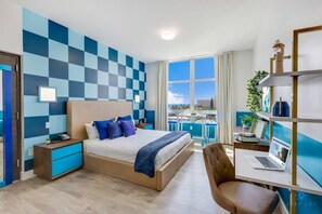 Desk, iron/ironing board, travel crib, WiFi