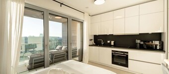 Cozy Studio Near Cloche d'Or with Balcony & Wi-Fi